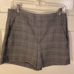 Zara checkered shorts.